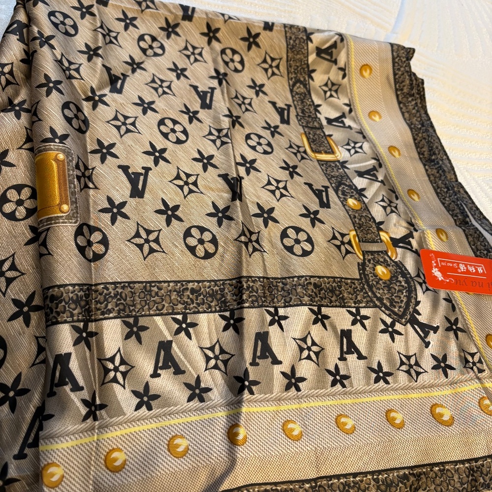 NWT WOMEN’S STYLISH FASHION SILKY LONG SCARF or Bathing Suit Wrap 6ft